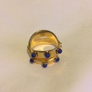 Tory Burch Jewelry - Crossed Style Ring with Stones Size 7 Tory Burch Jewelry - Crossed Style Ring with Stones Size 7